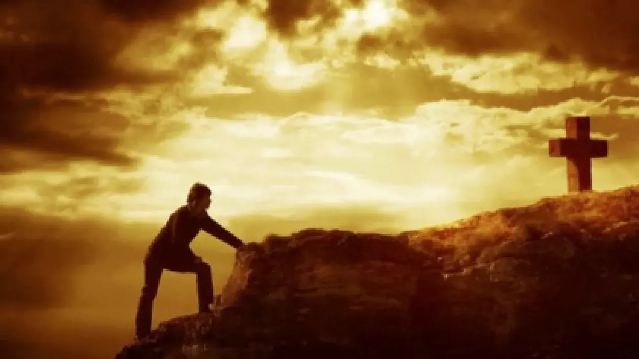 Man Contemplating the Cross